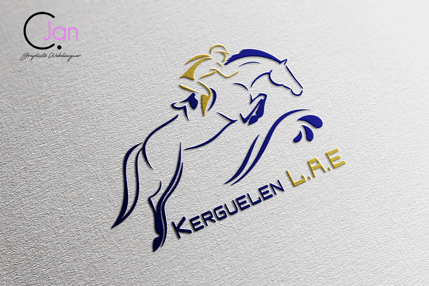 réalisation Logo Kerguelen LAE centre équestre